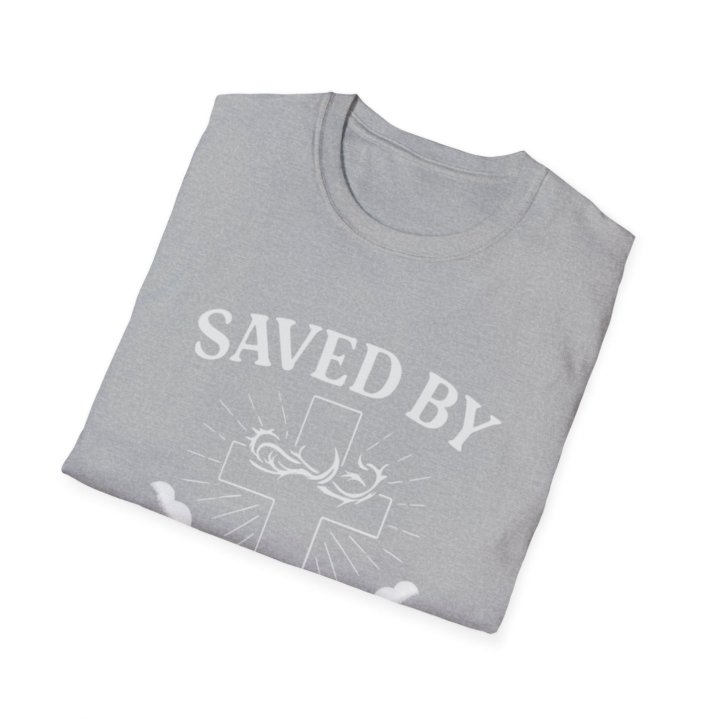 Christian Inspirational T-Shirt, Faith-Based Clothing, Saved By Grace Tee, Biblical Quotes Shirt, Philippians 4:13 Apparel