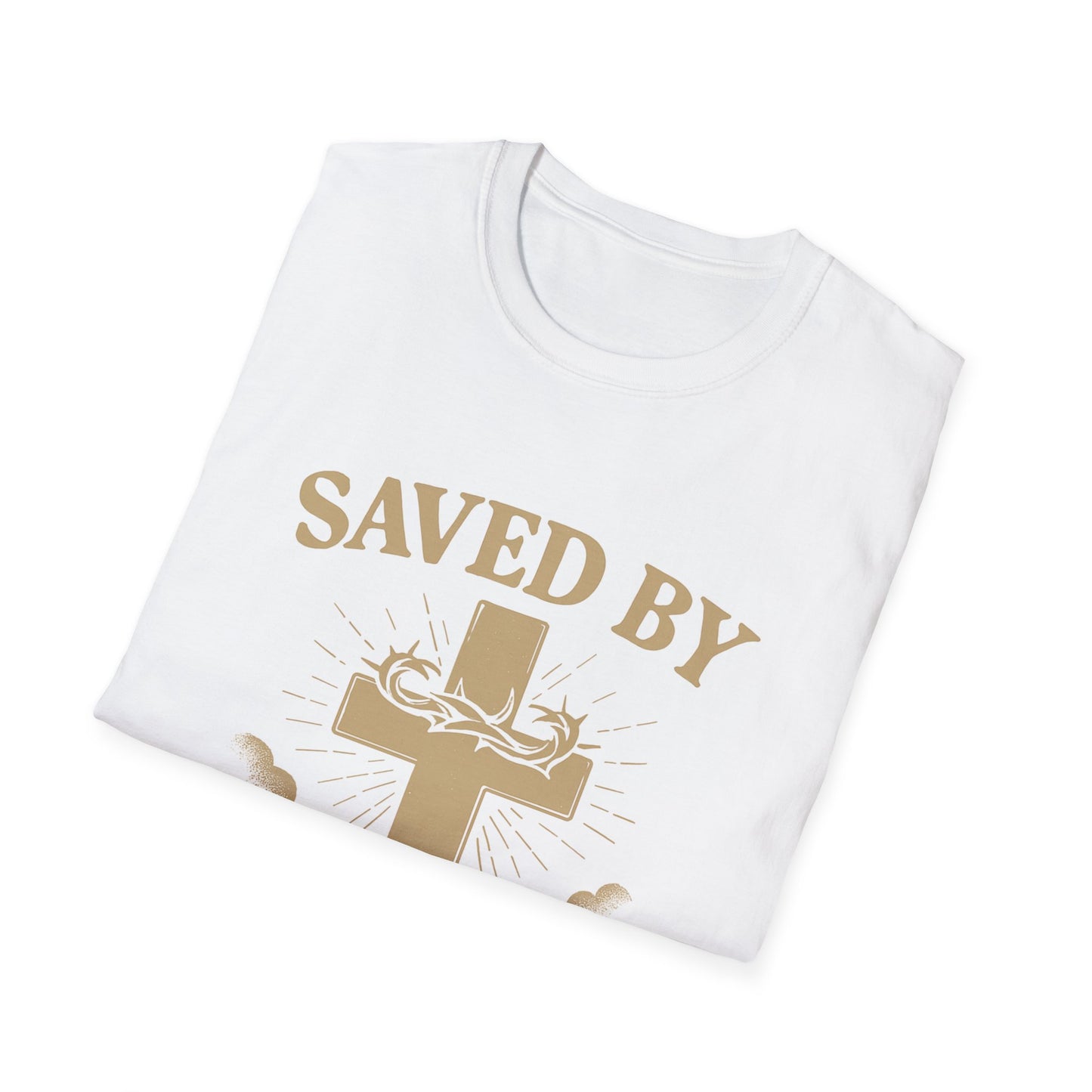 Christian Inspirational T-Shirt, Faith-Based Clothing, Saved By Grace Tee, Biblical Quotes Shirt, Philippians 4:13 Apparel