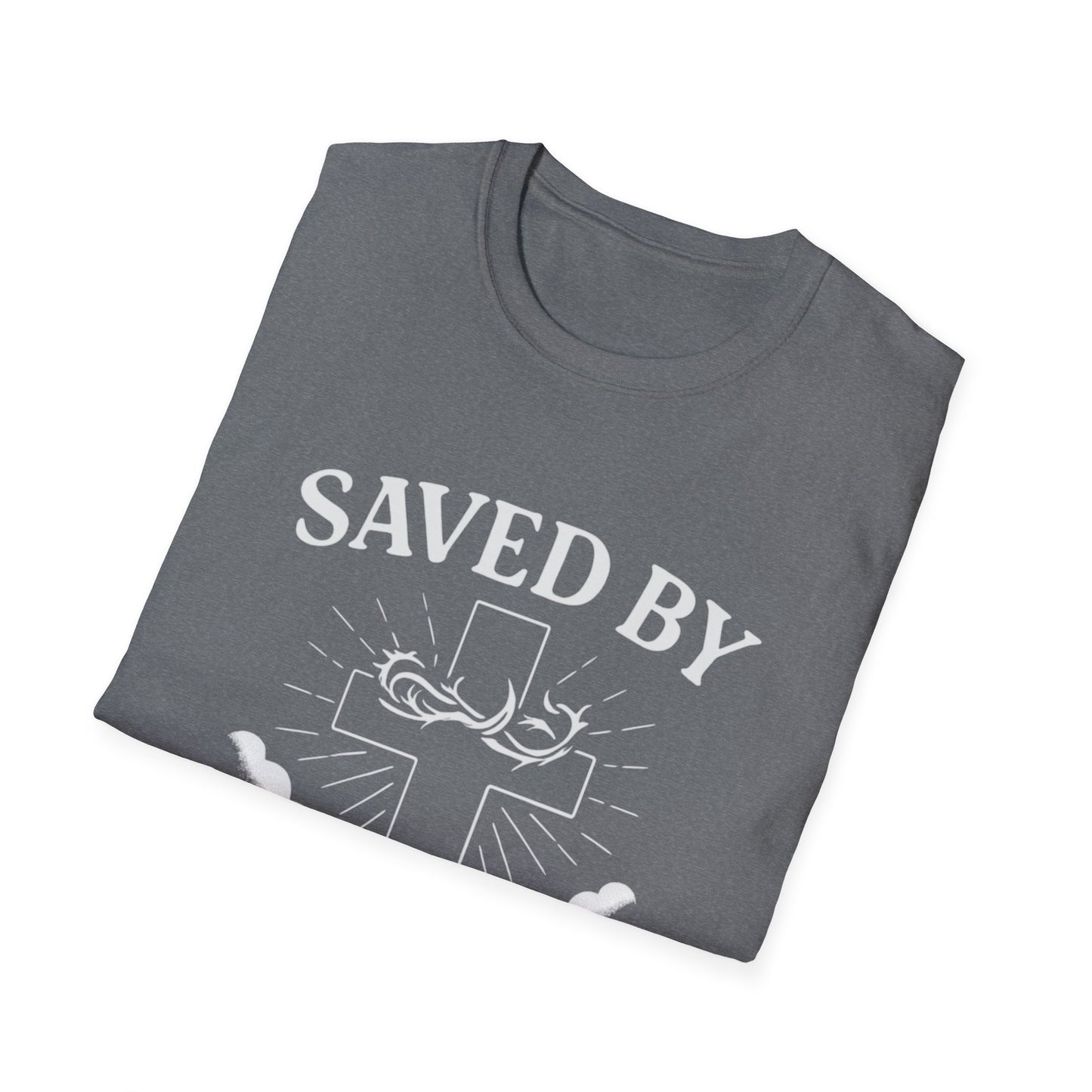 Christian Inspirational T-Shirt, Faith-Based Clothing, Saved By Grace Tee, Biblical Quotes Shirt, Philippians 4:13 Apparel