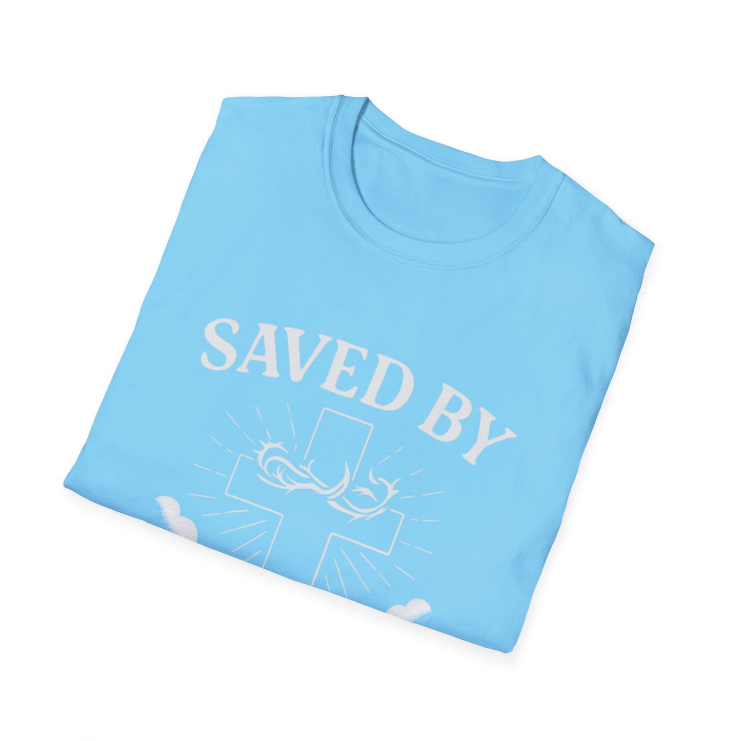 Christian Inspirational T-Shirt, Faith-Based Clothing, Saved By Grace Tee, Biblical Quotes Shirt, Philippians 4:13 Apparel