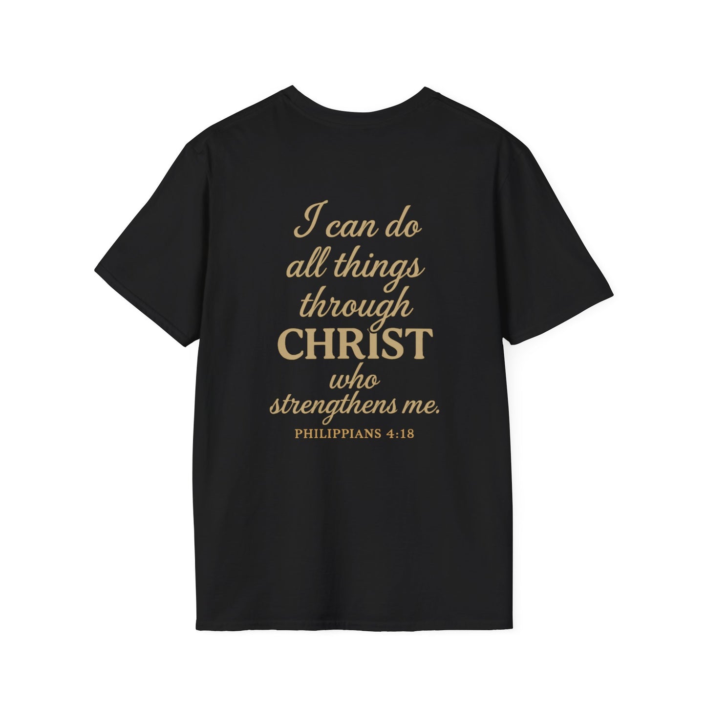 Christian Inspirational T-Shirt, Faith-Based Clothing, Saved By Grace Tee, Biblical Quotes Shirt, Philippians 4:13 Apparel