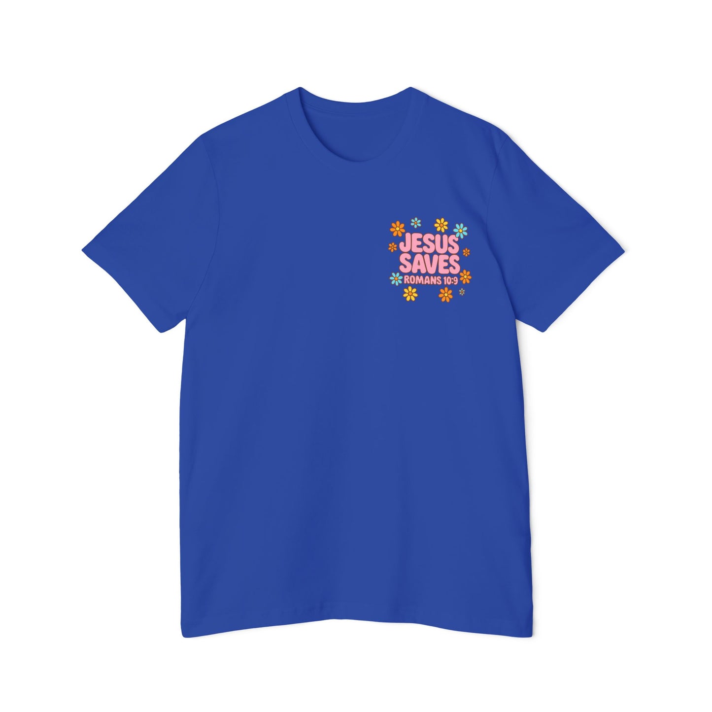 Jesus Saves Floral T-Shirt | Faith-Based Apparel, Inspirational Gift, Christian Tee, Vintage Style Shirt, Casual Everyday Wear