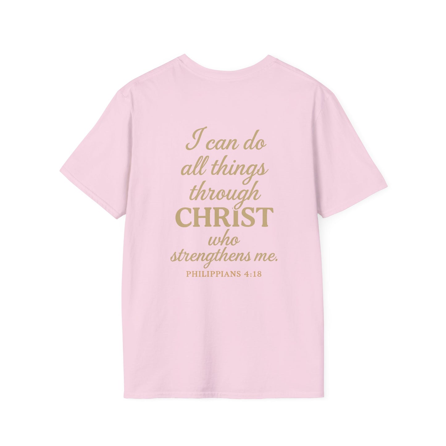Christian Inspirational T-Shirt, Faith-Based Clothing, Saved By Grace Tee, Biblical Quotes Shirt, Philippians 4:13 Apparel