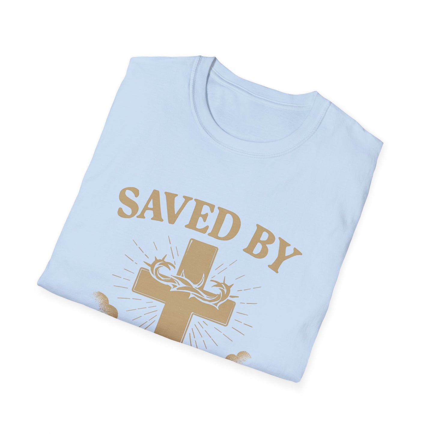Christian Inspirational T-Shirt, Faith-Based Clothing, Saved By Grace Tee, Biblical Quotes Shirt, Philippians 4:13 Apparel